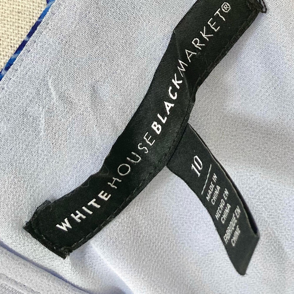 White House Black Market Blue and White Floral Maxi Dress - Picture 12 of 15